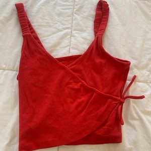 Red cross tank top from pacsun